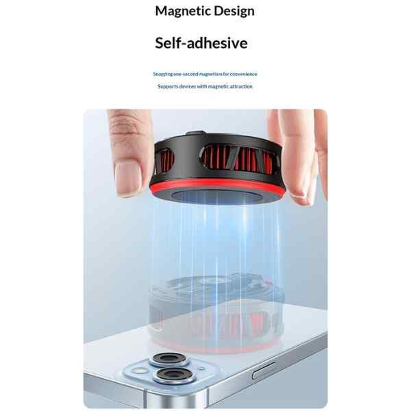 S01 Magnetic Phone Cooler – Semiconductor Mobile Cooling Fan With Rgb Light For Gaming