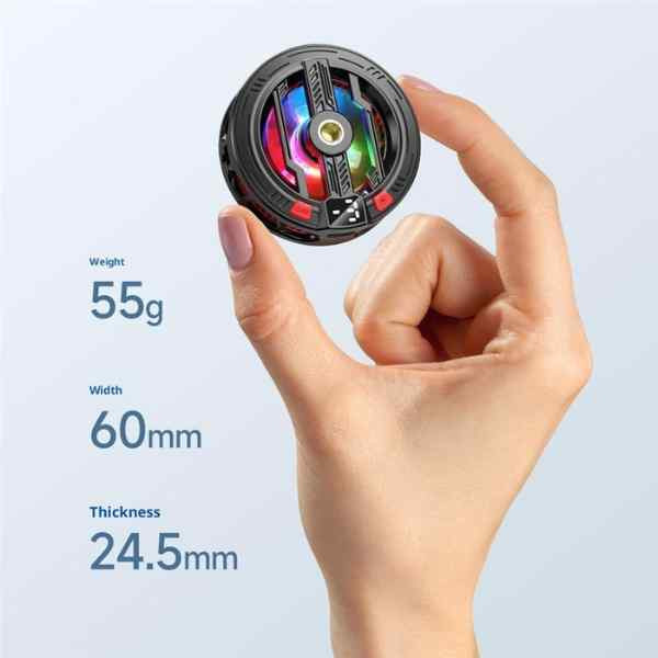 S01 Magnetic Phone Cooler – Semiconductor Mobile Cooling Fan With Rgb Light For Gaming